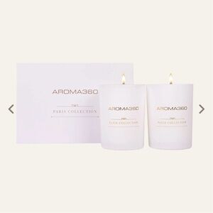 AROMA360 Paris Collection White Scented Candle Duo - Dream On